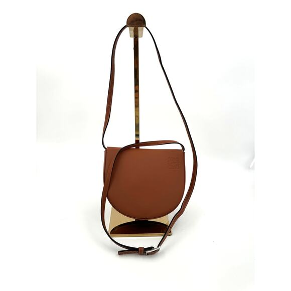 Loewe Brown Tan Leather Anagram Heel Shoulder Bag Waist Belt Authentic CoA - Picture 1 of 11